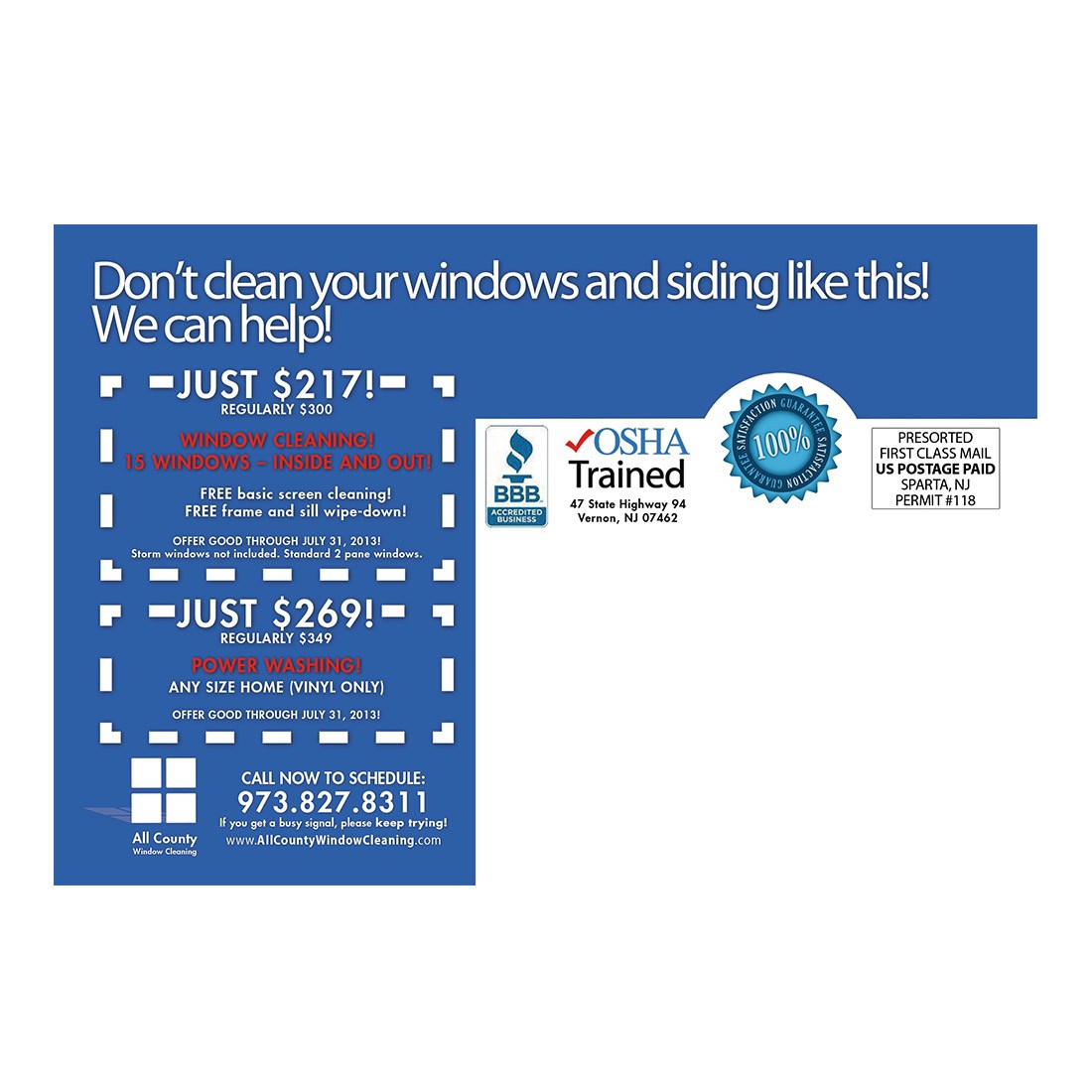 We've Got This Small Postcard Back Design