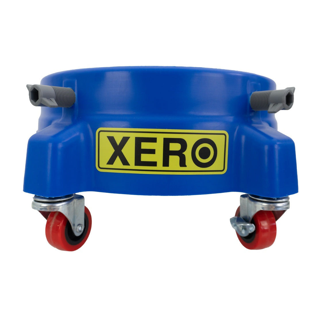 XERO Bucket Dolly with Casters Blue Front View