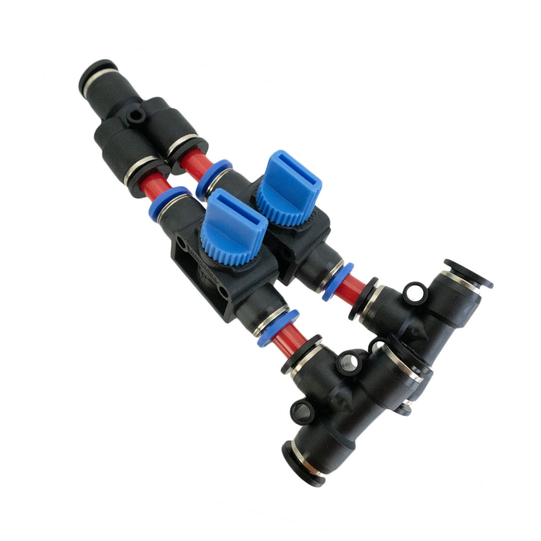 XERO Dual Valve Assembly - Fully Adjustable Side View