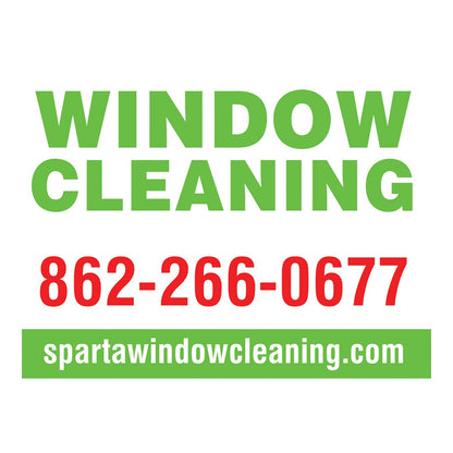 Lawn Sign with Solid Line - Green - Front View