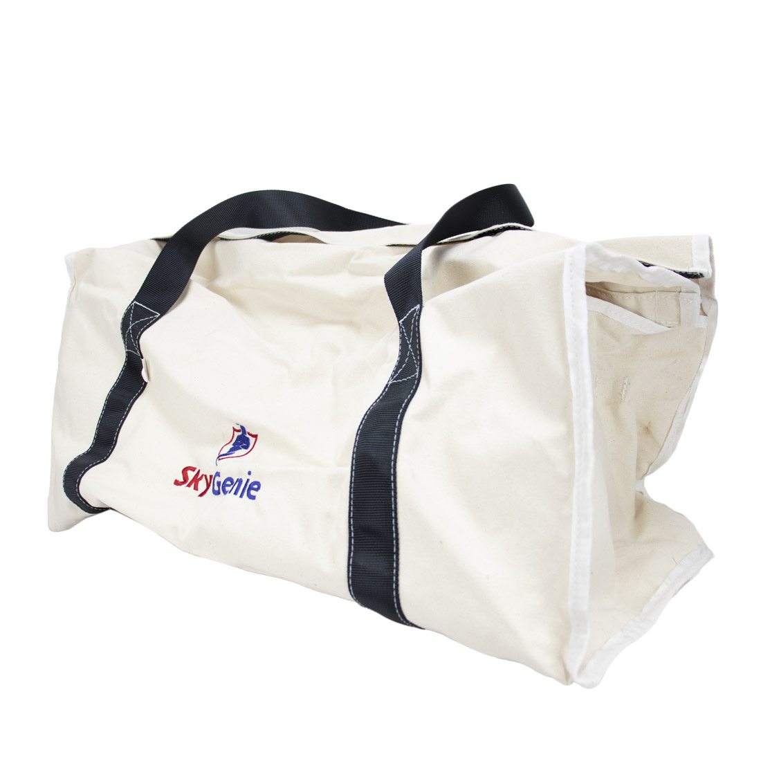 Sky Genie Canvas Rope Tote - Extra Large - Handle Down Right Angle Side View
