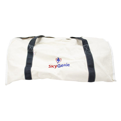 Sky Genie Canvas Rope Tote - Extra Large - Handle Down Front View