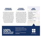Residential Tri-Fold Brochure - Blue Color - Back View