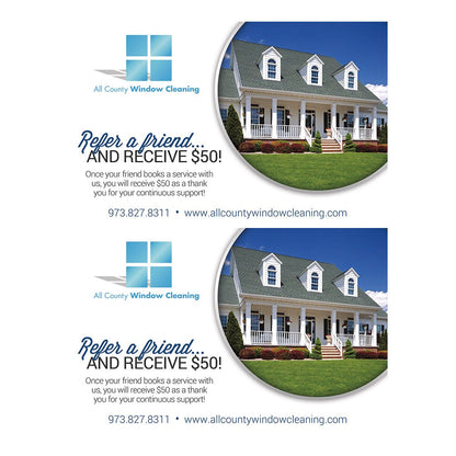 Refer A Friend Design Suite - Leave Behind - Front View