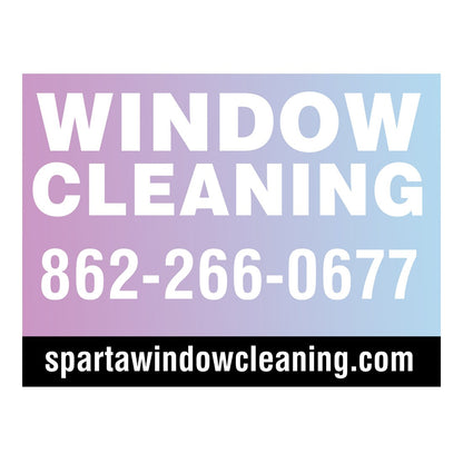 Lawn Sign with Colored Background - Fade - Front View