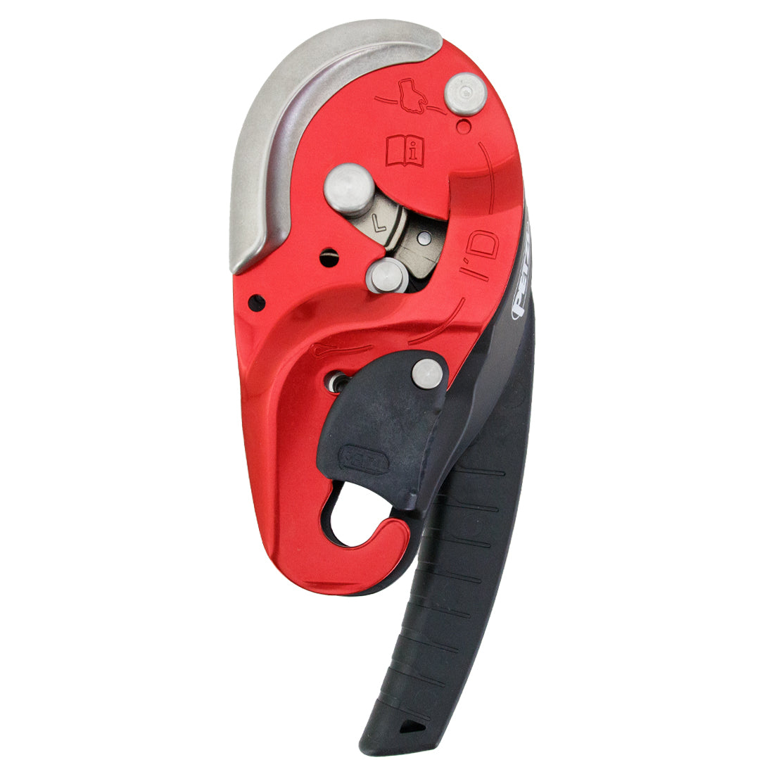 Petzl Descender Red 1/2 Inch Front View