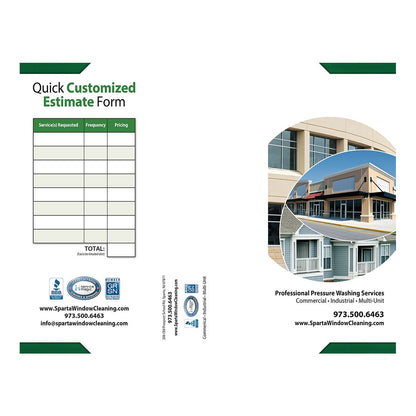 Pro-Posal Design Suite - Pressure Washing Brochure - Outside View