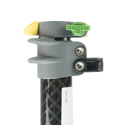 Unger nLite Carbon Extension Pole - 11 Foot - Clamp Close-Up View