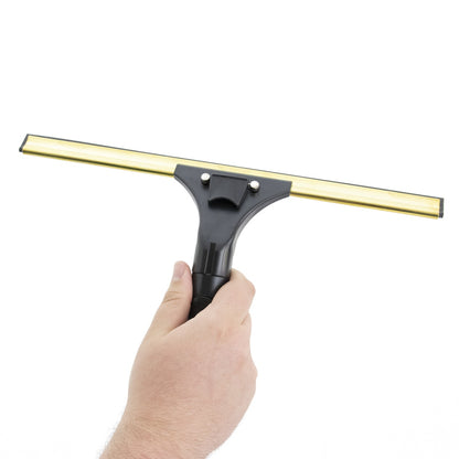Ettore Complete Brass BackFlip Squeegee In Hand View