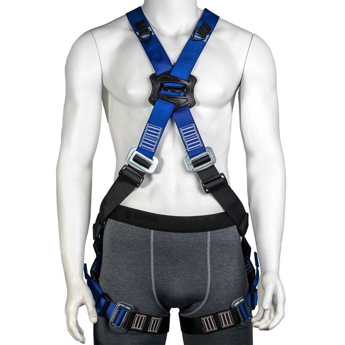 Sky Genie Full Body Helios Harness - On Mannequin - Front View