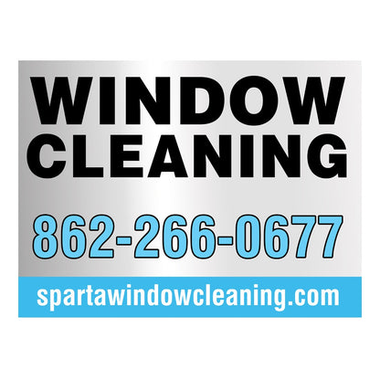 Lawn Sign with Colored Background - Gray - Front View