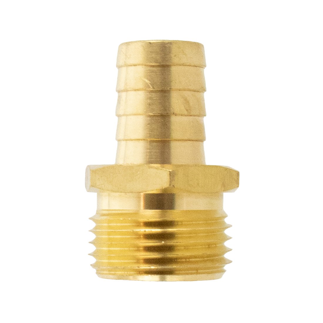 Pulex Brass Fitting - 1/2 Inch NPT-M X 3/4 Inch GH Male - Main Product View