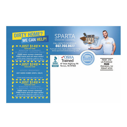 Dirty Home, We Can Help Design Suite - Postcard Small - Back View