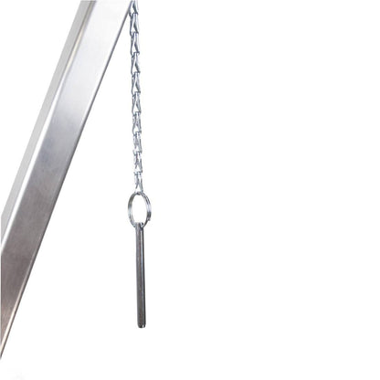 Metallic Ladder Locking Pins - Attached to Ladder View