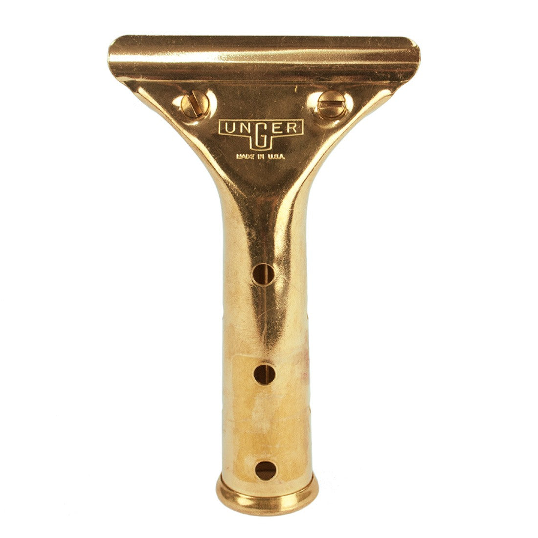 Unger Brass Squeegee Handle - Front View