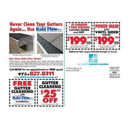 Fall Checklist Large Postcard Back Design