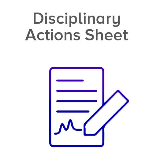Disciplinary Actions Sheet Icon