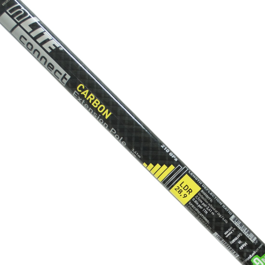 Unger nLite Carbon Extension Pole - 11 Foot - Decal Close-Up View