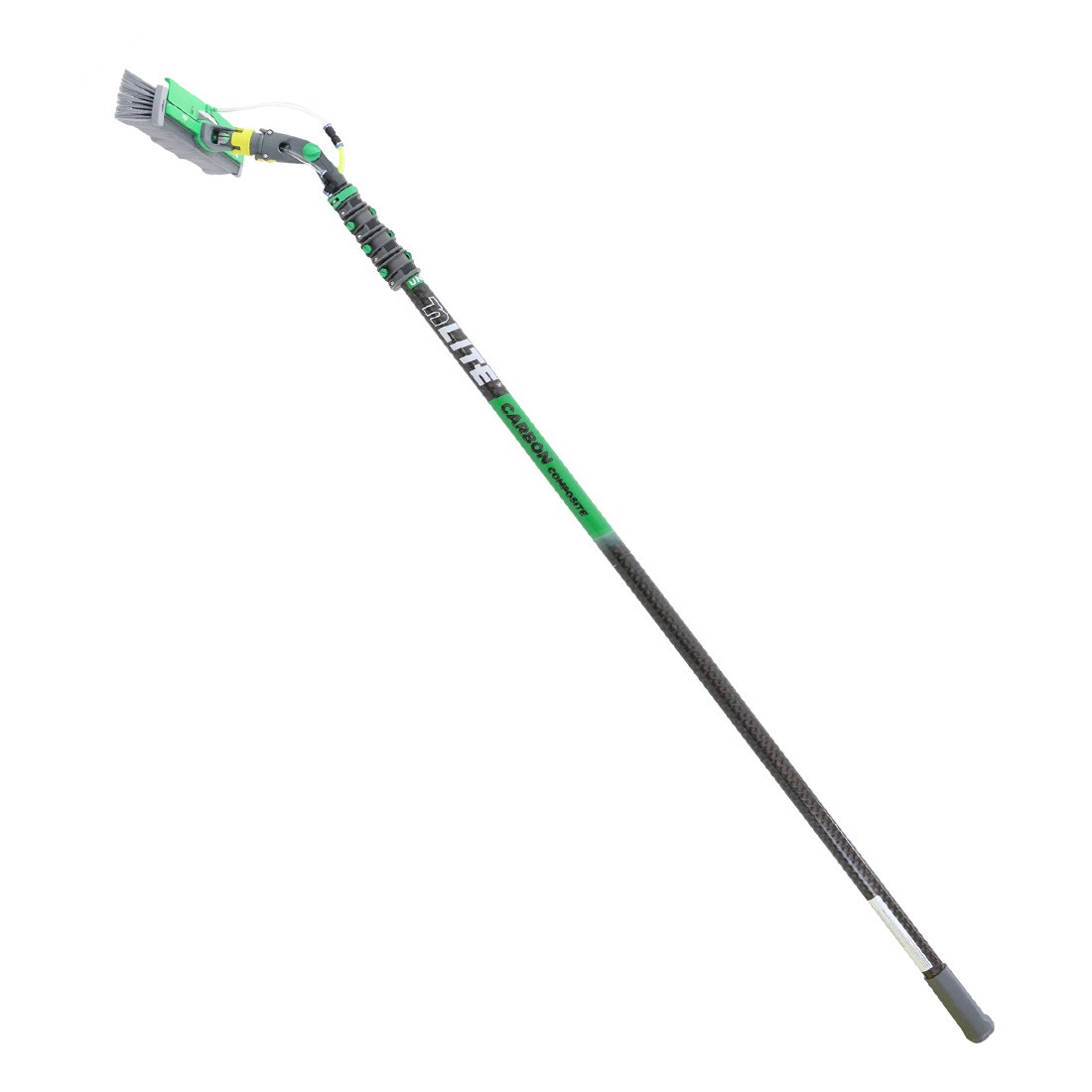 Unger nLITE Carbon Composite Water Fed Pole Kit 20 Foot - 16" Powerbrush Full View