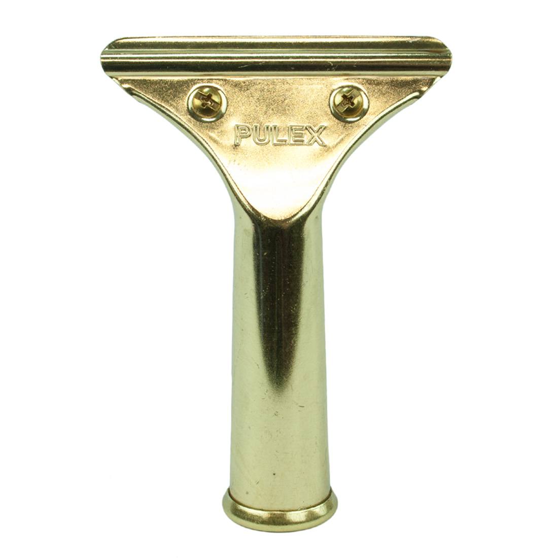 Pulex Traditional Brass Window Squeegee Handle - Front View