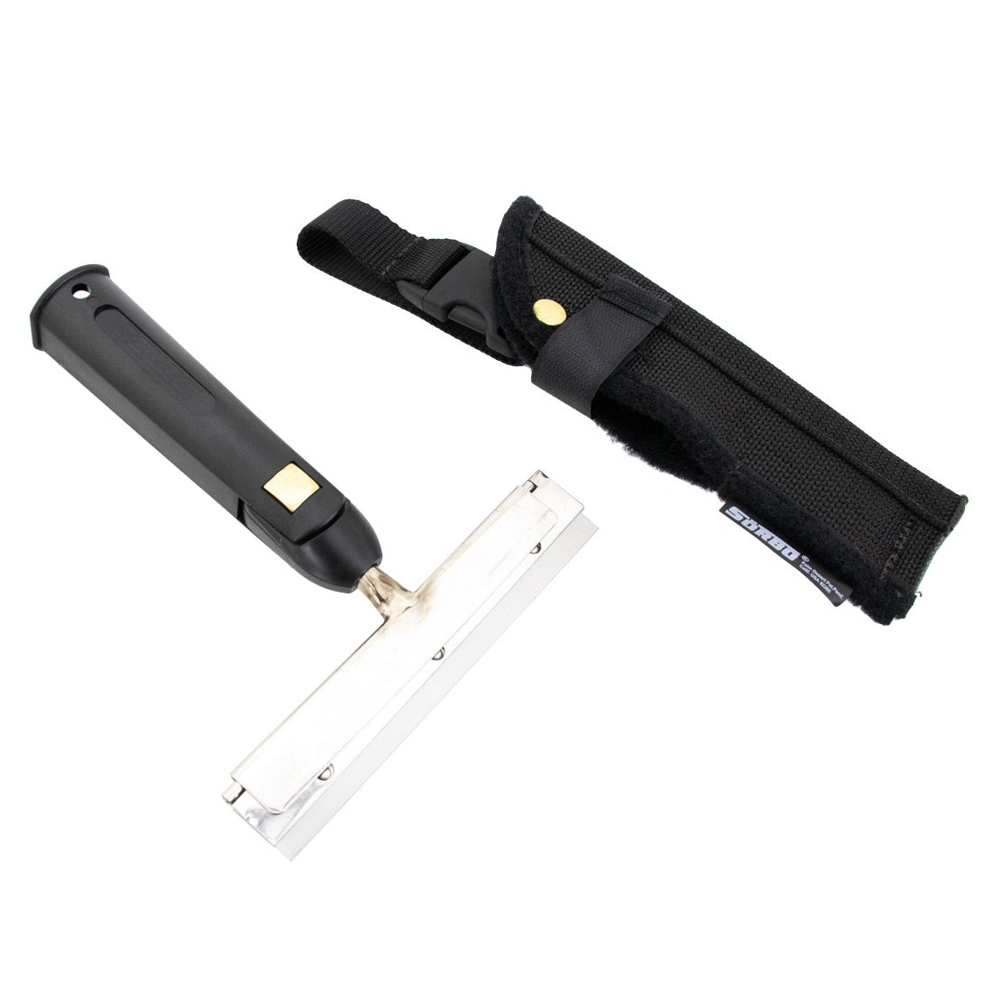 Sörbo Horizontal Swivel Scraper with Holster - 6 Inch - Scraper and Holster Side-by-Side View