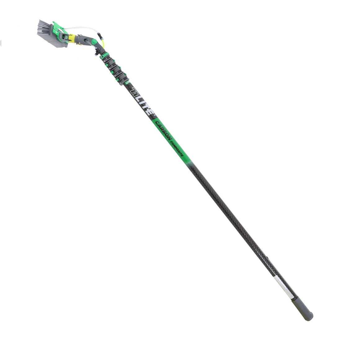 Unger nLITE Carbon Composite Water Fed Pole Kit 20 Foot - 11" Powerbrush Full View
