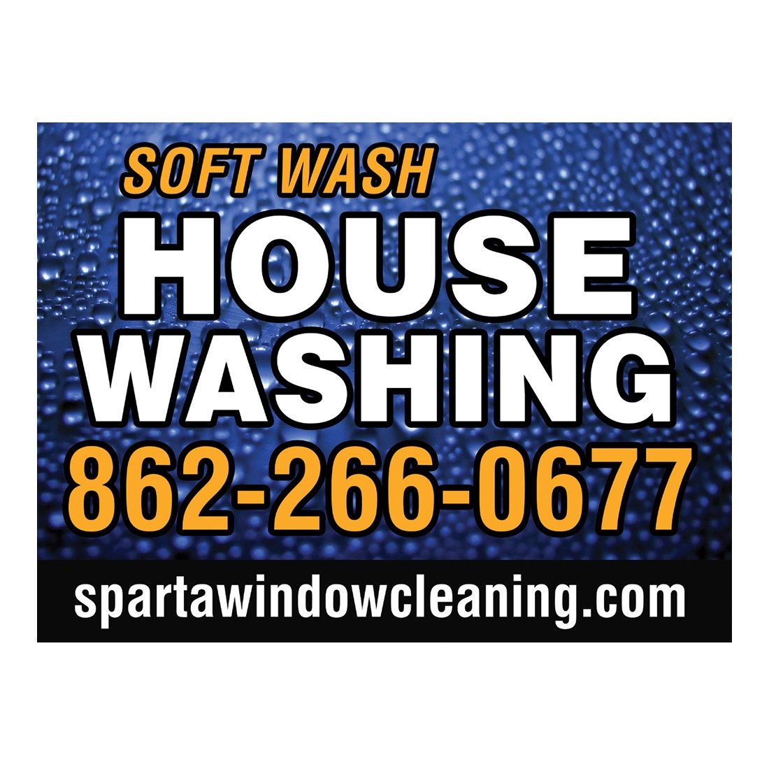 Lawn Sign | With Raindrop Background | Shop WCR – WindowCleaner.com