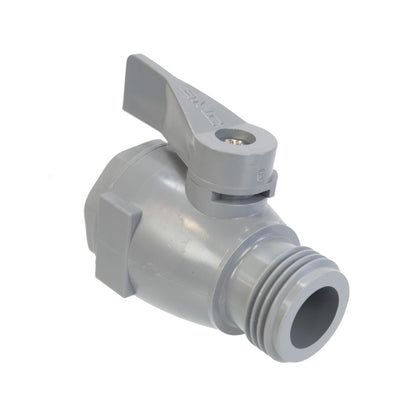 XERO Plastic Two-Way Ball Valve - Oblique Front View