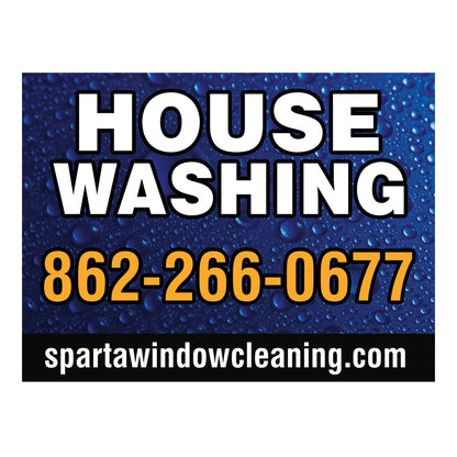 Lawn Sign With Raindrop Background Version 9