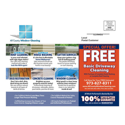 Dirty Home Large Postcard Back Design