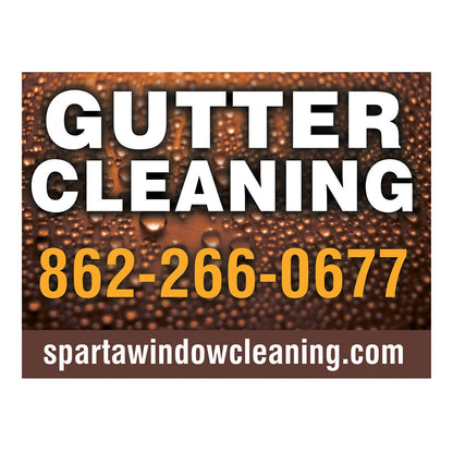 Lawn Sign With Raindrop Background Version 8