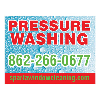 Lawn Sign With Raindrop Background Version 6