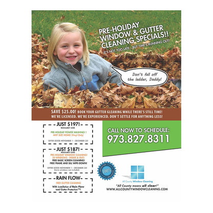 Don't Fall Off The Ladder Design Suite - Flyer Color - Front View