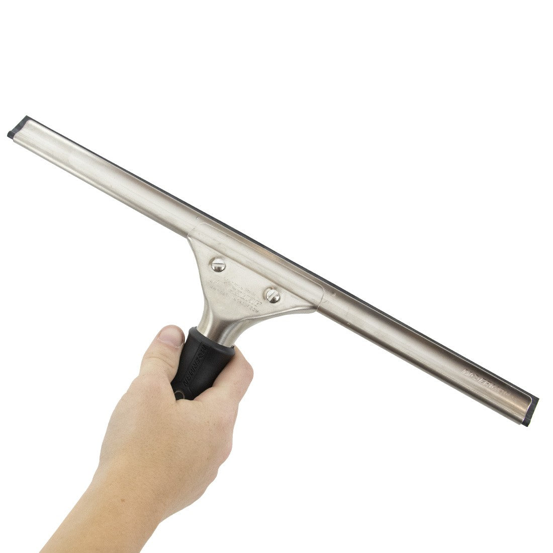 Moerman Complete Stainless Steel Squeegee In Hand View