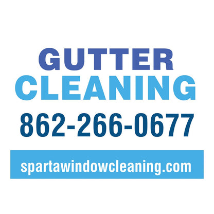 Lawn Sign with Solid Line - Blue - Front View