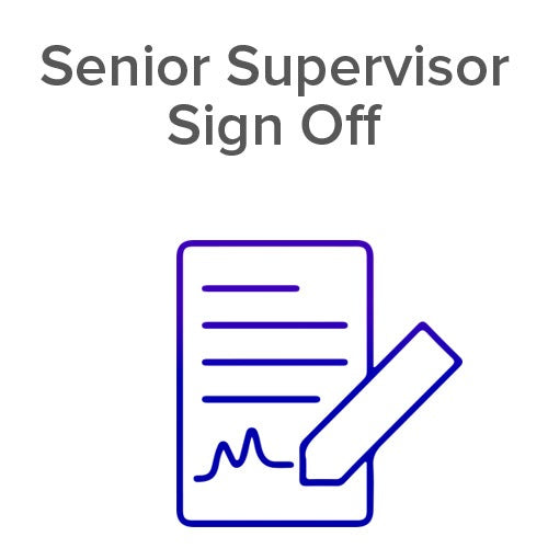 Senior Supervisor Sign Off Icon