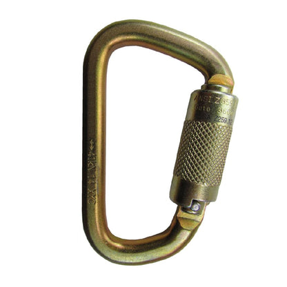 Sky Genie Auto Locking Carabiner - Steel - Left Side View