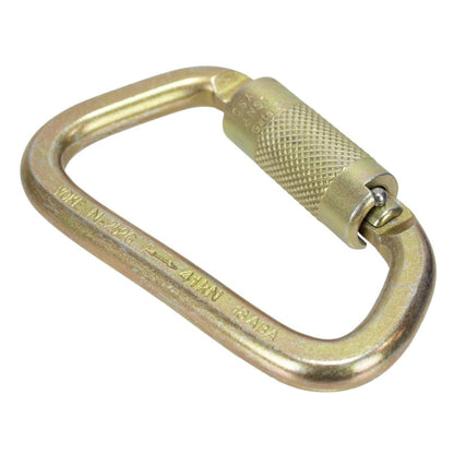 Sky Genie Auto Locking Carabiner - Steel - Oblique Bottom View