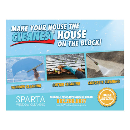 Cleanest On The Block Photo Strip Version 2 Large Postcard Front Design