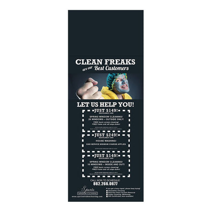 Male Clean Freaks Door Hanger