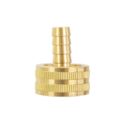 Garden Hose Thread Female to Barb - 3/8 Inch - Front View