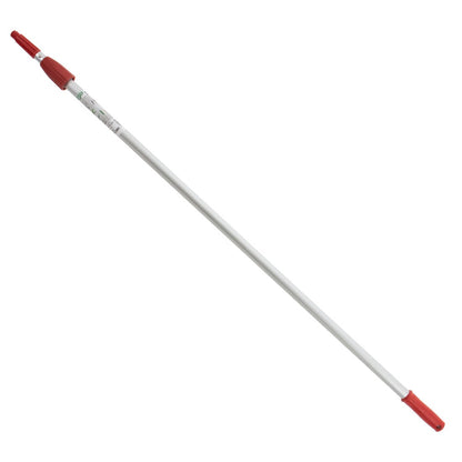 Unger OptiLoc Extension Pole Red 2 Section - 8 Foot - Titled Right Front View
