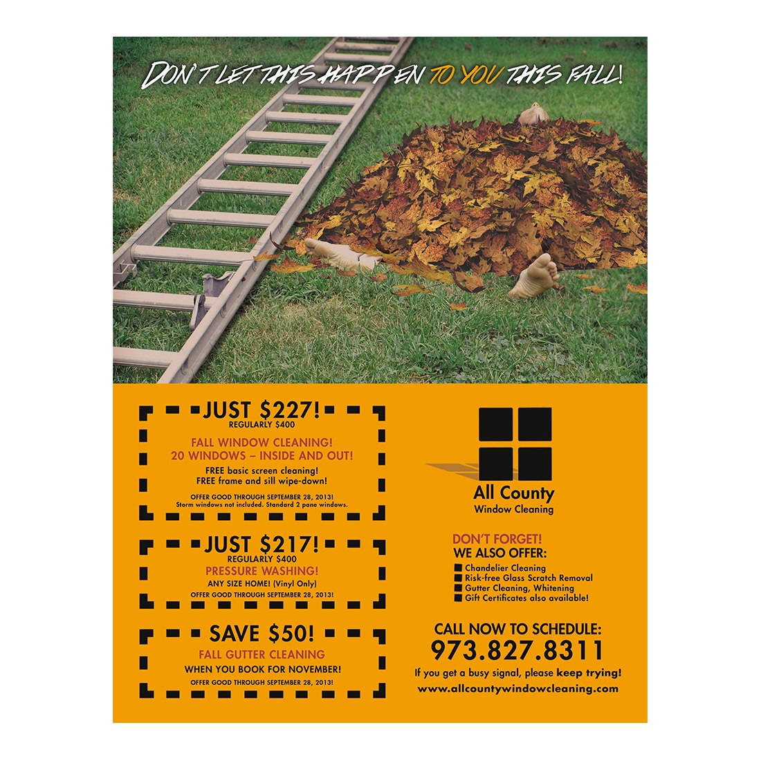 Let Us Handle The Gutters Color Flier