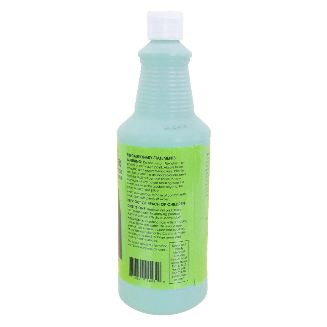 Bio-Clean Hard Water Stain Remover 40 oz Back View