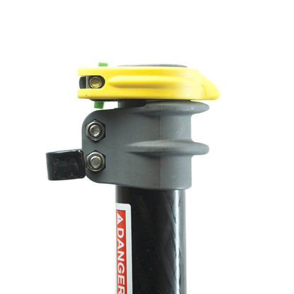 Unger nLite HiMod Carbon Extension Pole - 11 Foot - Clamp Close-Up View