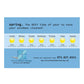 Spring Weather Forecast Small Postcard Front Design