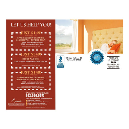 Better Than Clean Sheets Large Postcard Back Design