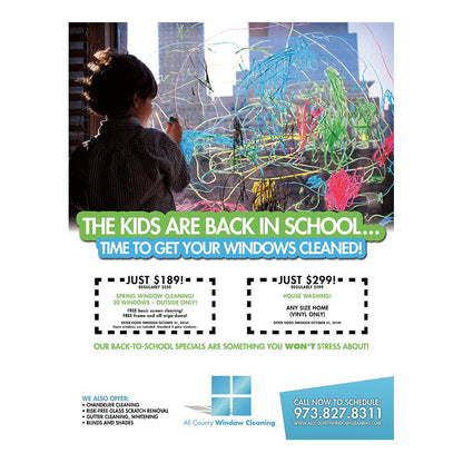 Kids Are Back In School Color Flier