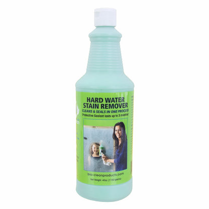 Bio Clean Glass Cleaners Eco Friendly Hard Water Stain Remover (20oz Large)