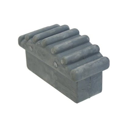 Metallic Ladder Rubber Plugs - Set of Two - Single Plug Angled Back Side View